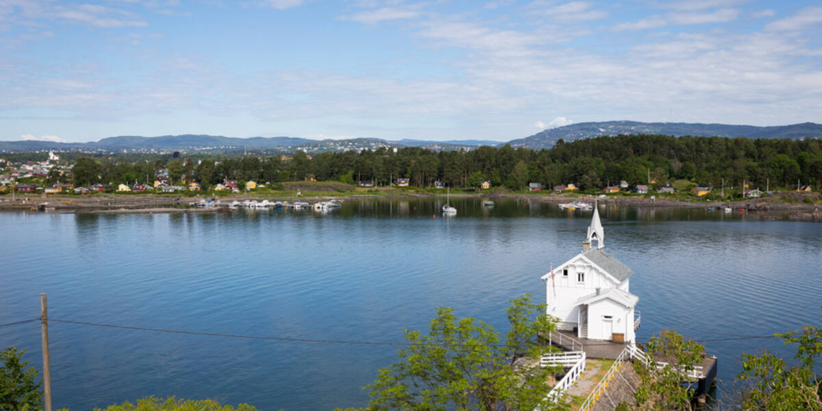 Heggholmen sett fra sjøen