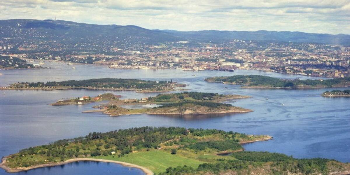 Langøyene sett fra sjøen